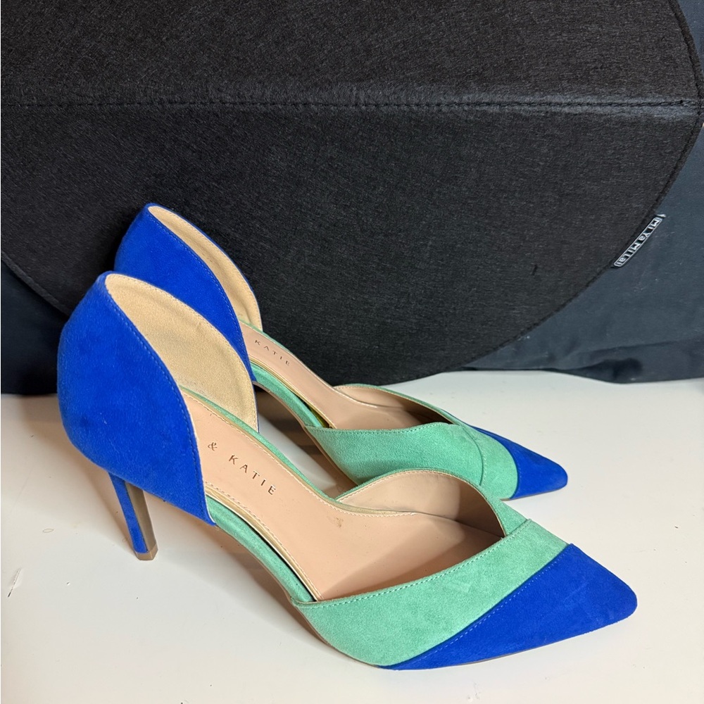 Kelly & Katie Blue and Green Heels